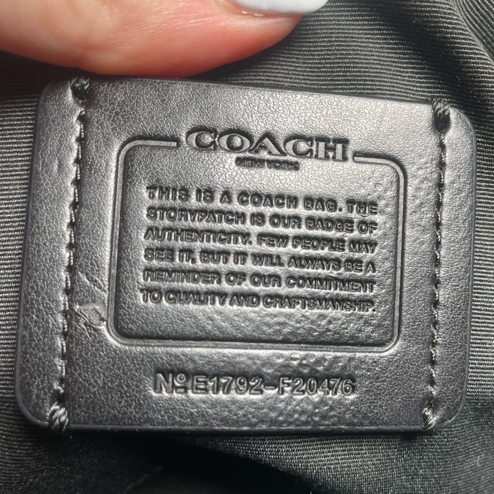 Coach Christie Carryall Black Crossgrain Leather with Pink/Magenta Piping NWOT - Picture 10 of 17